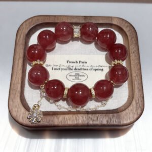red strawberry crystal bracelet (purified shipment)