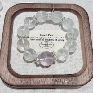 white ghost crystal bracelet (purified shipping)