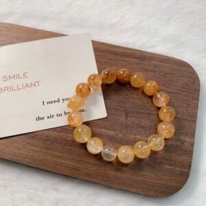 yellow auralite crystal bracelet（purification shipment）